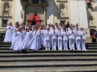 Dzieci komunijne na pielgrzymce w Kalwarii 2026