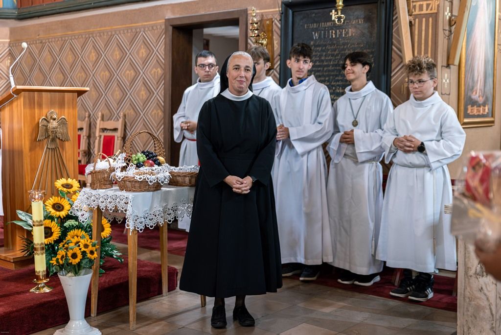 Podziękowanie s. Miriam zakrystiance za pracę w Zawoi